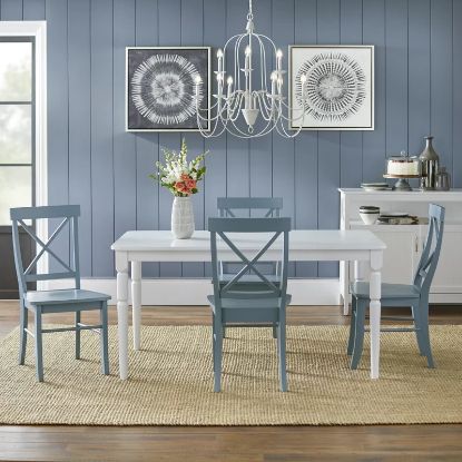 Picture of Dove Lacquered 4-Person 5-Piece Dining Set