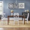 Picture of Dove Lacquered 4-Person 5-Piece Dining Set