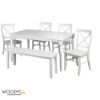 Picture of Dove Lacquered 6-Person 6-Piece Dining Set