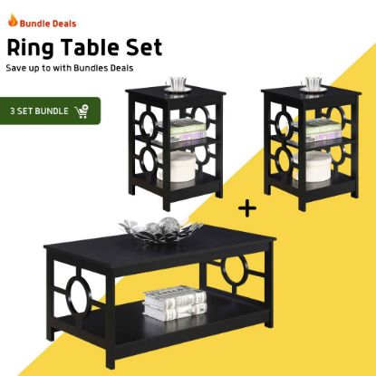 Picture of Ring Coffee & Side Tables Bundle Set [ 3pce ]