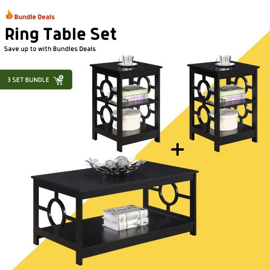 Picture of Ring Coffee & Side Tables Bundle Set [ 3pce ]