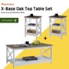 Picture of X-base Oak Top Coffee & Side Tables Bundle Set [ 3pce ] 