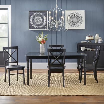 Picture of Dove 4-Person 5-Piece Dining Set Black