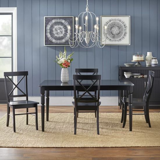 Picture of Dove 4-Person 5-Piece Dining Set Black