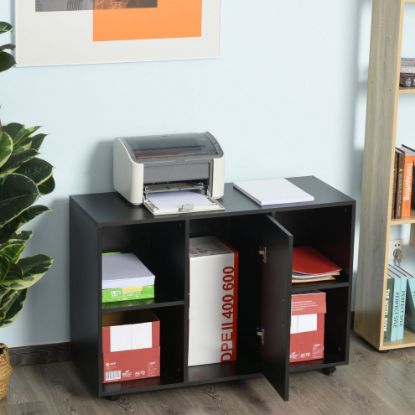 Picture of [ Black Multipurpose Filing Cabinet Printer Stand  ]