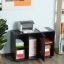 Picture of [ Black Multipurpose Filing Cabinet Printer Stand  ]