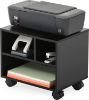 Picture of  [ Mobile Under Desk Printer Stand with Wheels ]Black