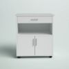 Picture of [ Wide 1 -Drawer Mobile Filing Cabinet White ]