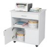 Picture of [ Wide 1 -Drawer Mobile Filing Cabinet White ]