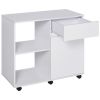 Picture of [  1 -Drawer Mobile Filing Cabinet White ]