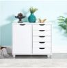 Picture of [  Bianca 5-Drawer Wheel Unit white  ]