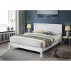 Picture of Sleek White bed 120cm