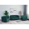 Picture of Eleganto Green Velvet Living Room 3-Piece Set
