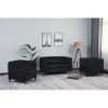 Picture of Eleganto Black Velvet Living Room 3-Piece Set
