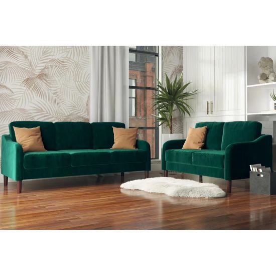 Picture of Gilmore green Velvet Living Room 2-Piece Set
