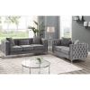 Picture of Glam Grey Velvet Living Room 2-Piece Set