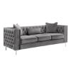 Picture of Glam Grey Velvet Living Room 2-Piece Set