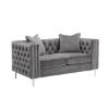 Picture of Glam Grey Velvet Living Room 2-Piece Set