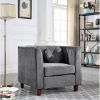 Picture of Jayda Grey Velvet Living Room 3-Piece Set