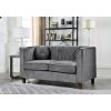 Picture of Jayda Grey Velvet Living Room 3-Piece Set