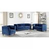 Picture of Jayda Navy Velvet Living Room 3-Piece Set