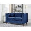 Picture of Jayda Navy Velvet Living Room 3-Piece Set