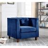 Picture of Jayda Navy Velvet Living Room 3-Piece Set