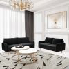 Picture of Lora Black Velvet Living Room 2-Piece Set