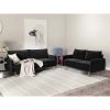 Picture of Lora Black Velvet Living Room 2-Piece Set