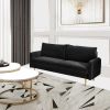 Picture of Lora Black Velvet Living Room 2-Piece Set