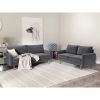Picture of Lora Grey Velvet Living Room 2-Piece Set