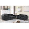 Picture of waymore Black Velvet Living Room 2-Piece Set