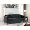 Picture of waymore Black Velvet Living Room 2-Piece Set