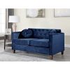 Picture of waymore Navy Velvet Living Room 2-Piece Set