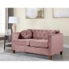 Picture of waymore Pink Velvet Living Room 2-Piece Set
