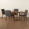 Picture of Adora 5-PCE 4-PERSON DINING SET BROWN