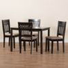 Picture of Azure 5-PCE 4-PERSON DINING SET BLACK