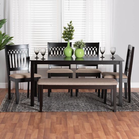 Picture of Azure 6-PCE 6-PERSON DINING SET BLACK