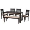 Picture of Azure 6-PCE 6-PERSON DINING SET BLACK