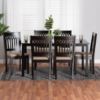 Picture of Azure 7-PCE 6-PERSON DINING SET Black