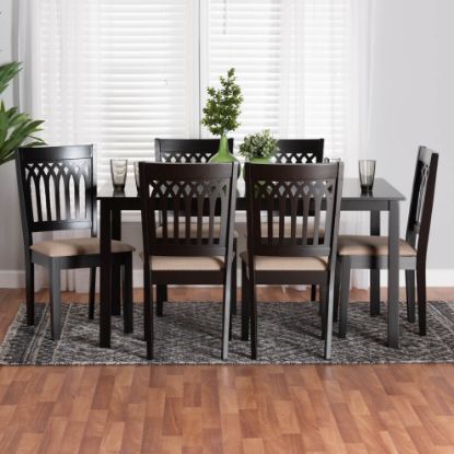 Picture of Azure 7-PCE 6-PERSON DINING SET Black