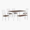 Picture of Floryan 6-PCE 6-PERSON DINING SET White
