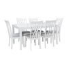 Picture of GLAM 7-PCE 6-PERSON DINING SET WHITE
