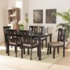 Picture of GRACE 7-PCE 6-PERSON DINING SET Black