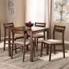 Picture of LOVY 5-PCE 4-PERSON DINING SET BROWN