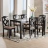 Picture of Nova 7-PCE 6-PERSON DINING SET Black