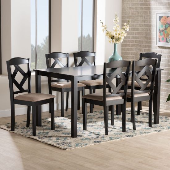 Picture of Nova 7-PCE 6-PERSON DINING SET Black