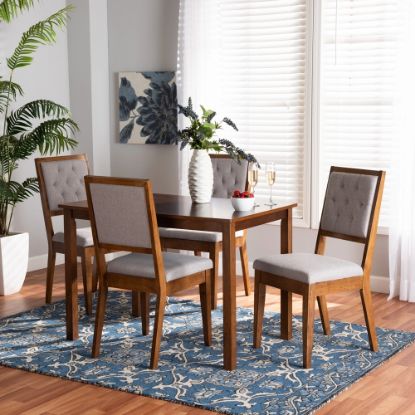 Picture of PEARL 5-PCE 4-PERSON DINING SET BROWN
