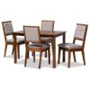 Picture of PEARL 5-PCE 4-PERSON DINING SET BROWN