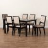 Picture of PEARL 7-PCE 6-PERSON DINING SET Black